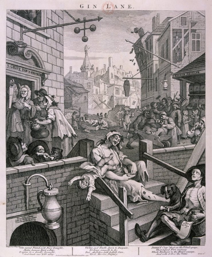 'Gin Lane', 1751.